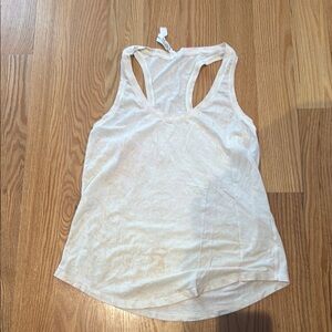 Lululemon Women's Cream/pinkish/peach Tank Top